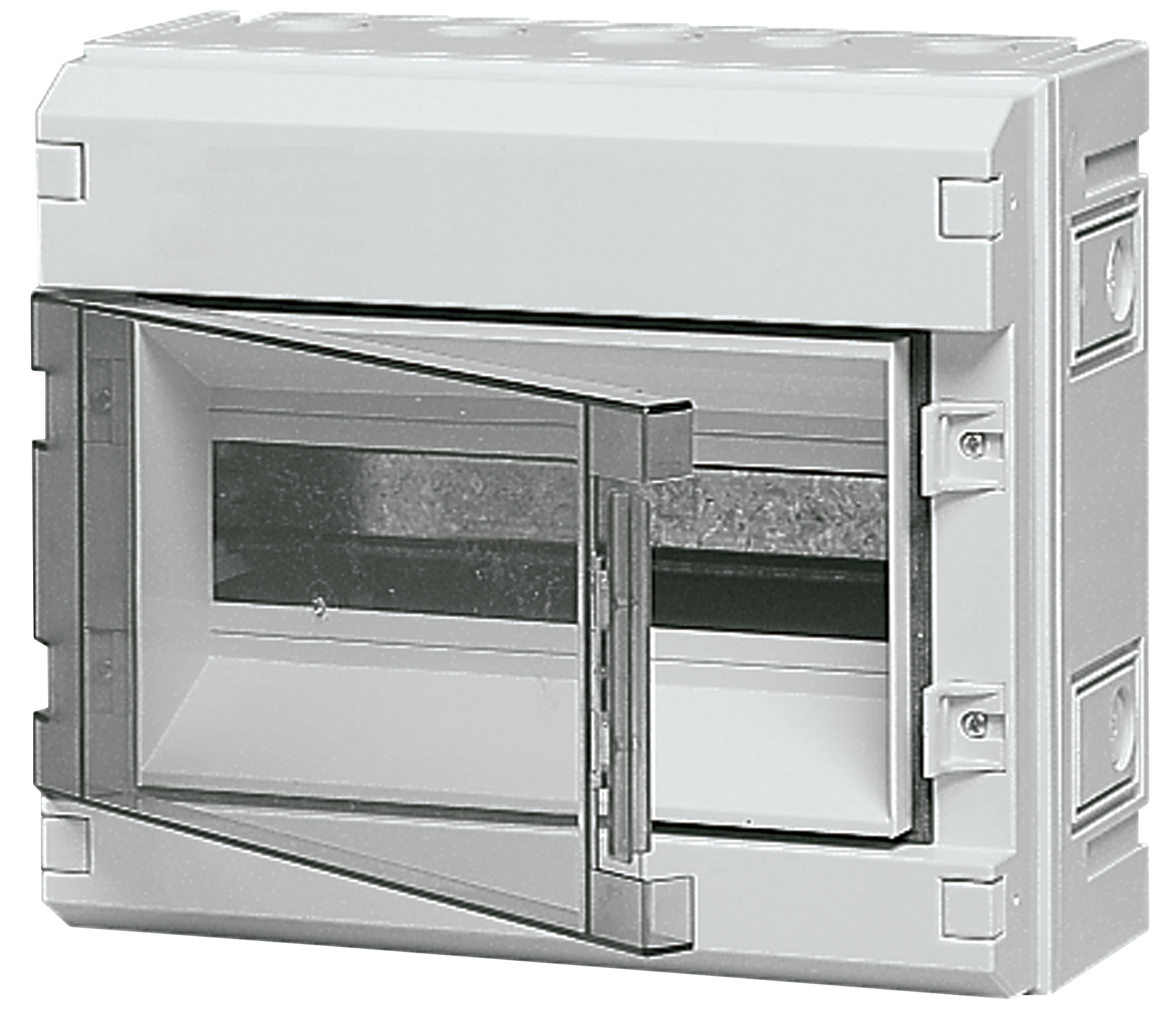 IP55 surface consumer unit 12M+door grey IMP