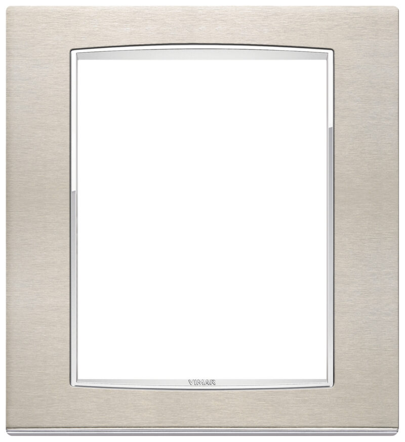 Classic plate 8M Inox brushed steel