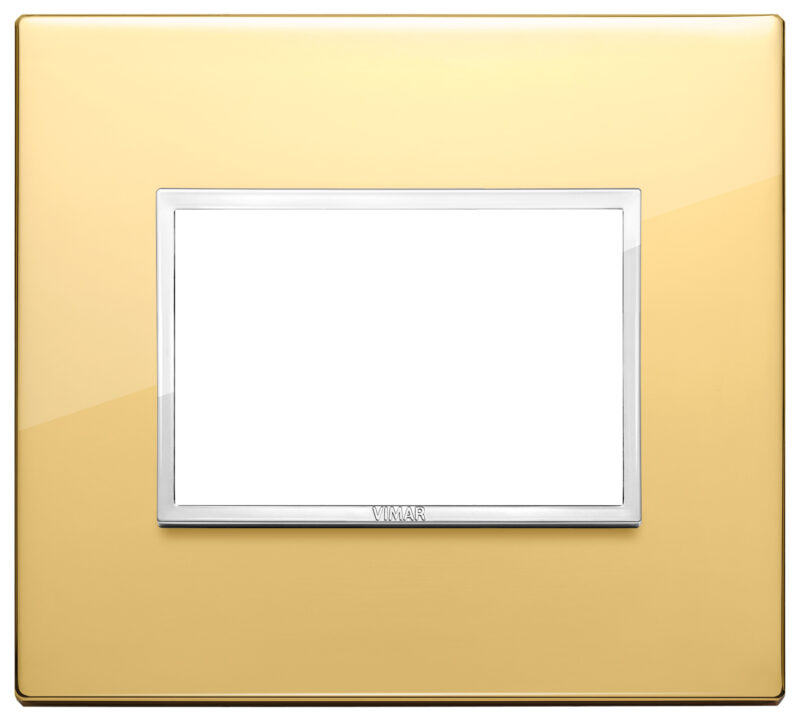 Plate 3M aluminium polished gold