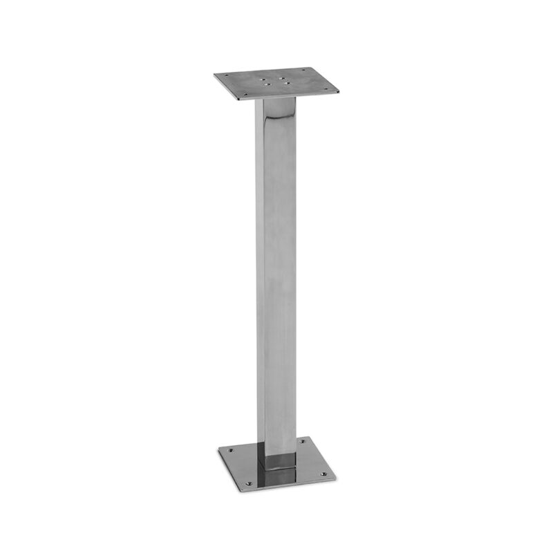 Inoxx TS table pedestal / fixed height / column four-square 60 mm / height 710 mm / STS 316 mirror polished
