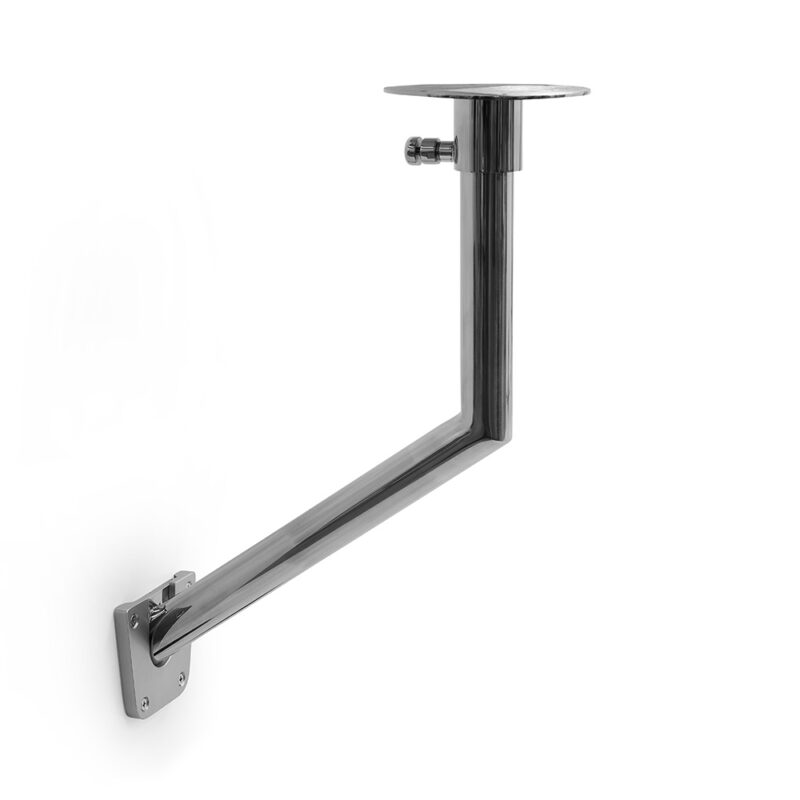 Inoxx WV wall mount table pedestal / pivoting support and removable / STS 304 mirror polished