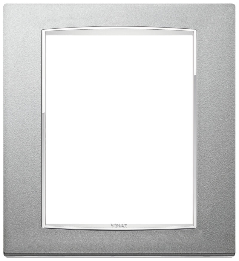 Classic plate 8M Bright matt silver