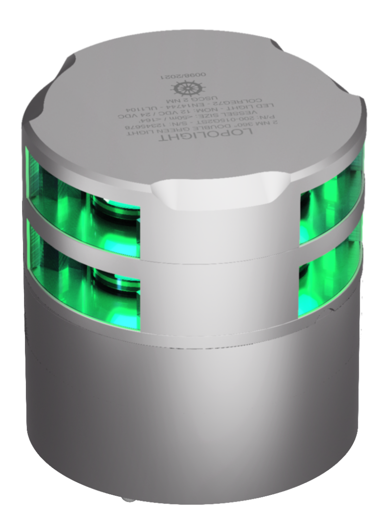 3nm 360º Green, double, CD/CS alu base,