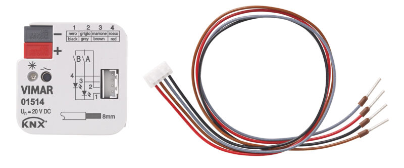 2 inputs/outputs interface LED KNX