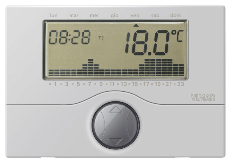 Surface battery-timer-thermostat silver