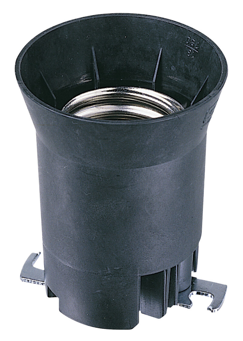 E40 lamphld +fixing bracket black