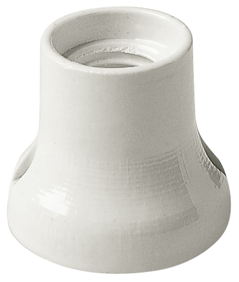 E27 lamphld porcelain base white