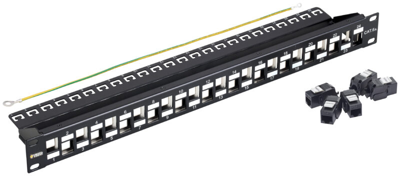Patch panel -24 RJ45 Cat6A UTP 1u