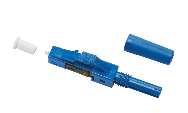 Mono 9/125 LC fiber-optic connector