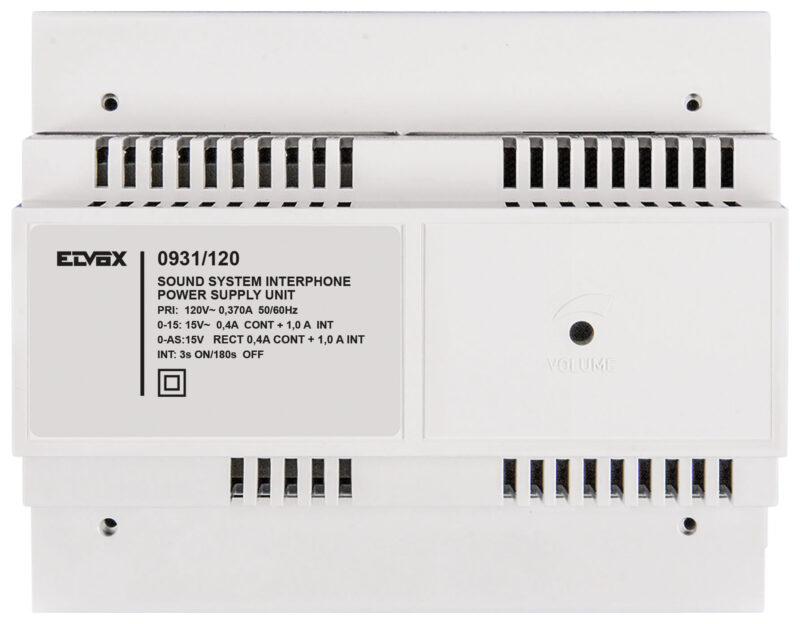 Sound System door entry supply unit 120V