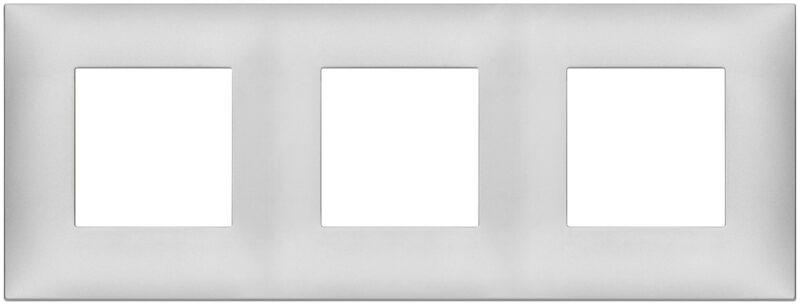 Plate 6M (2+2+2)x71 techn.matt silver