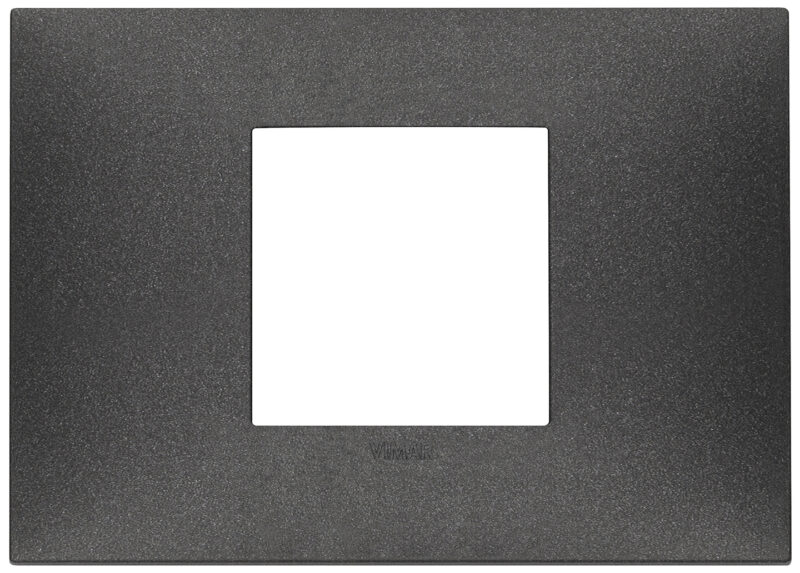 Plate 2centrM techn.carbon matt