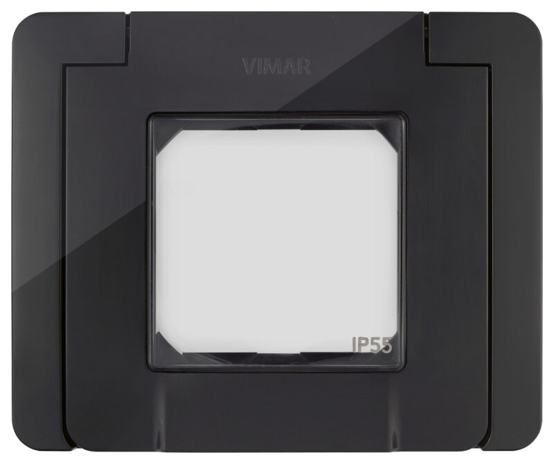 IP55 cover 2M +screws black