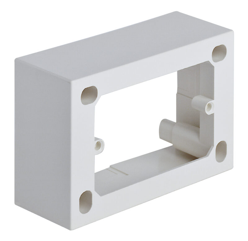 Surface-box 3M 43,5mm hgt Silver