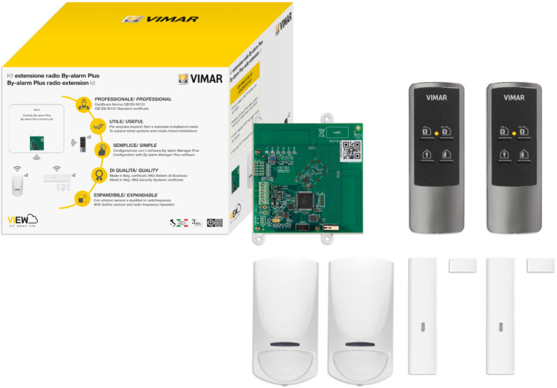 By-alarm Plus kit - 25-zone flush-mount