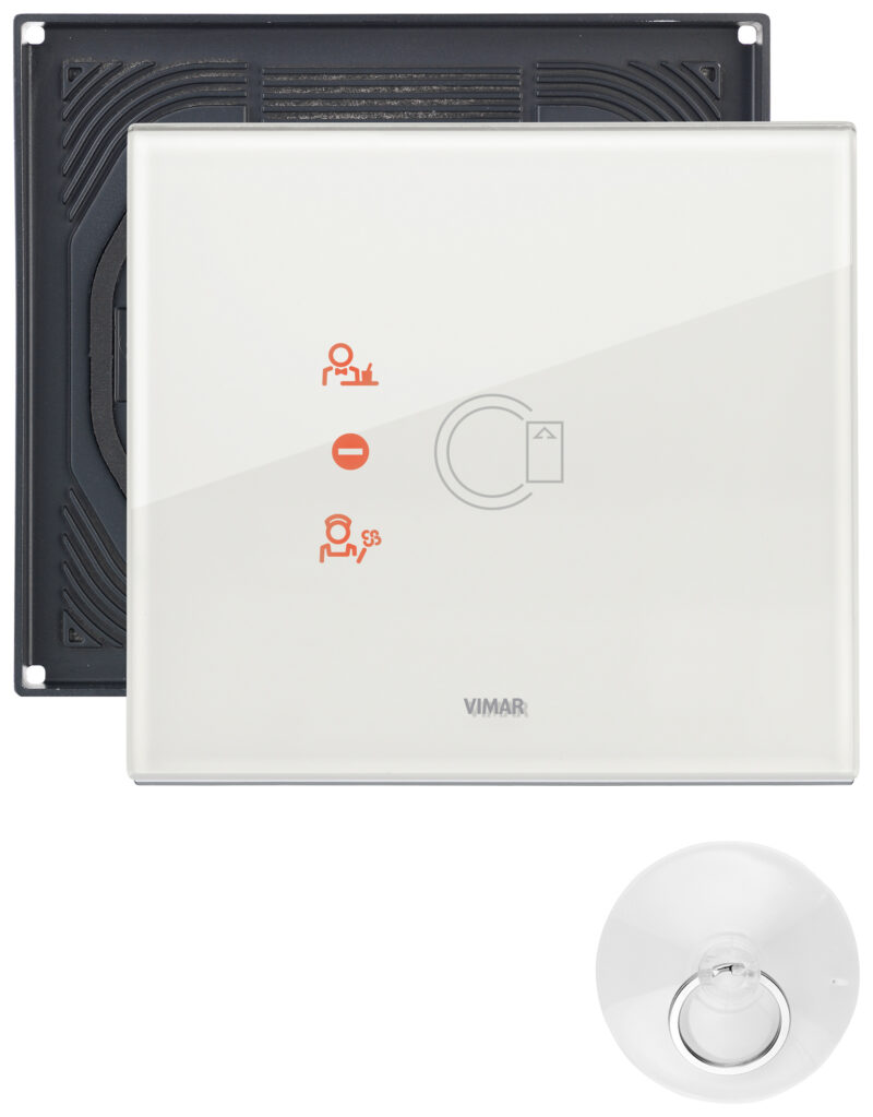 Plate 3M transponder white diamond IP55