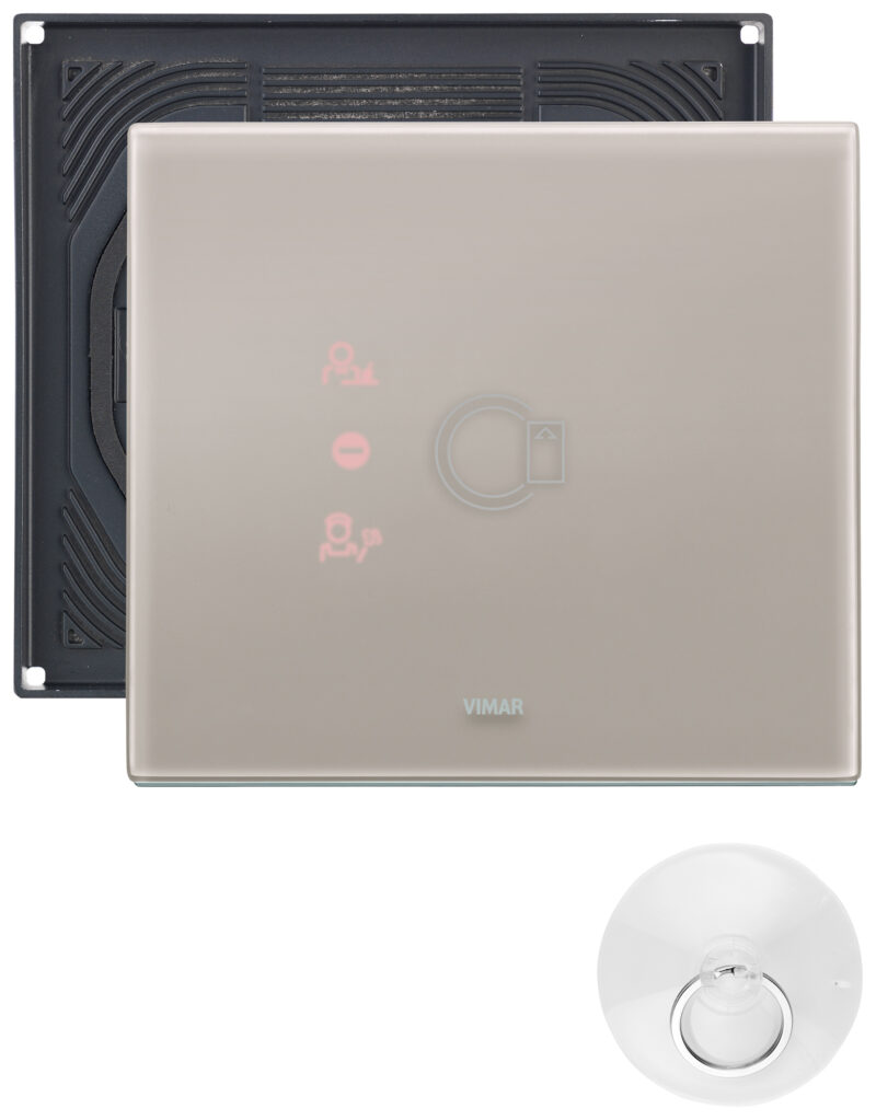 Plate 3Mtransponder cryst.pearlgrey IP55