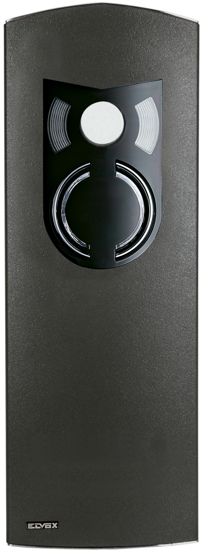 A/V plate 2M IK10 w/o buttons grey