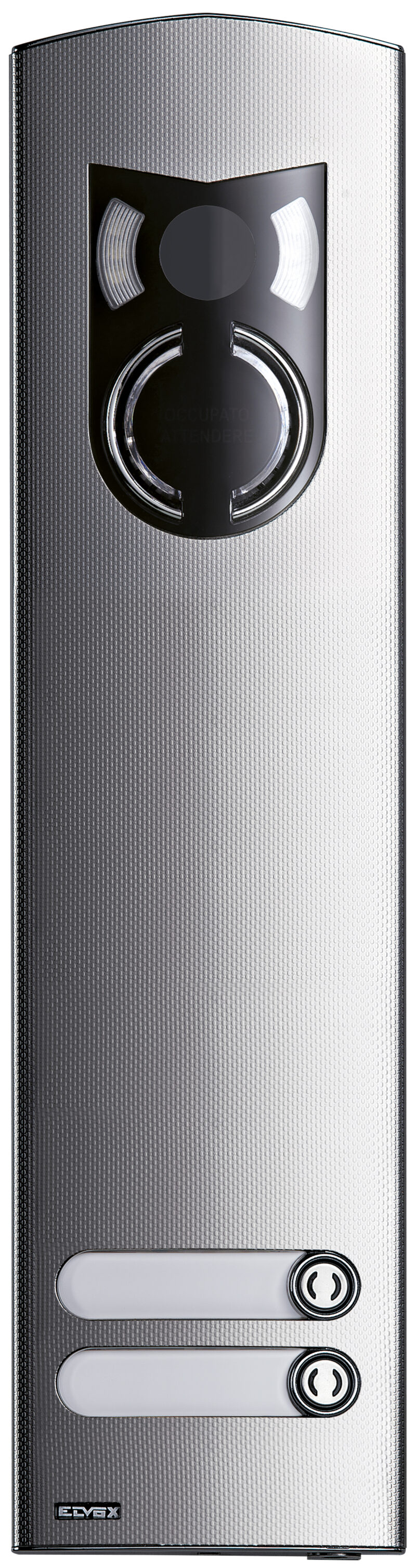3M a/v steel cover plate with 2 buttons