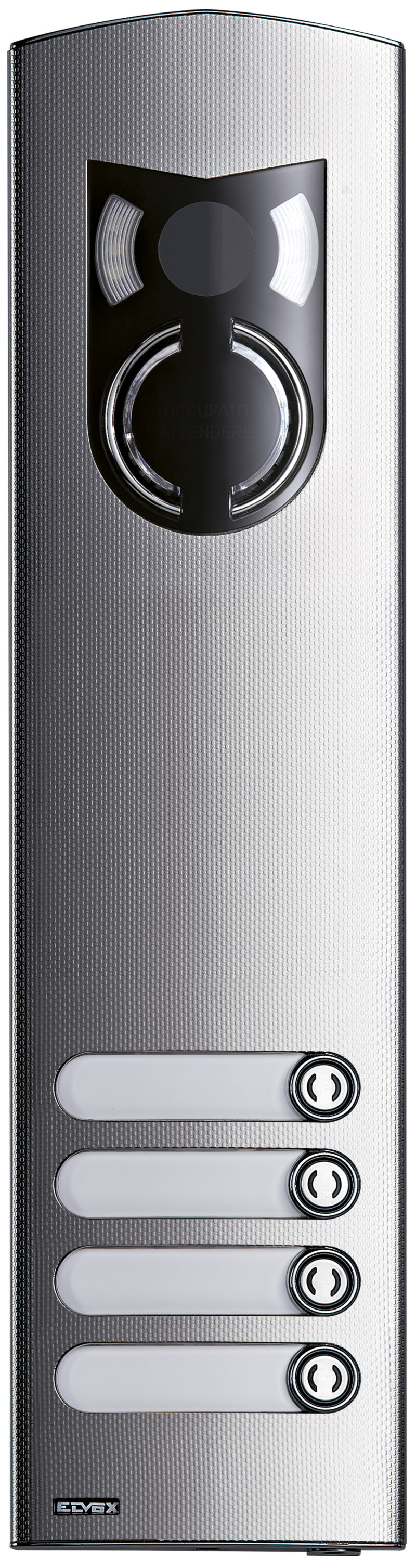3M a/v steel cover plate with 4 buttons