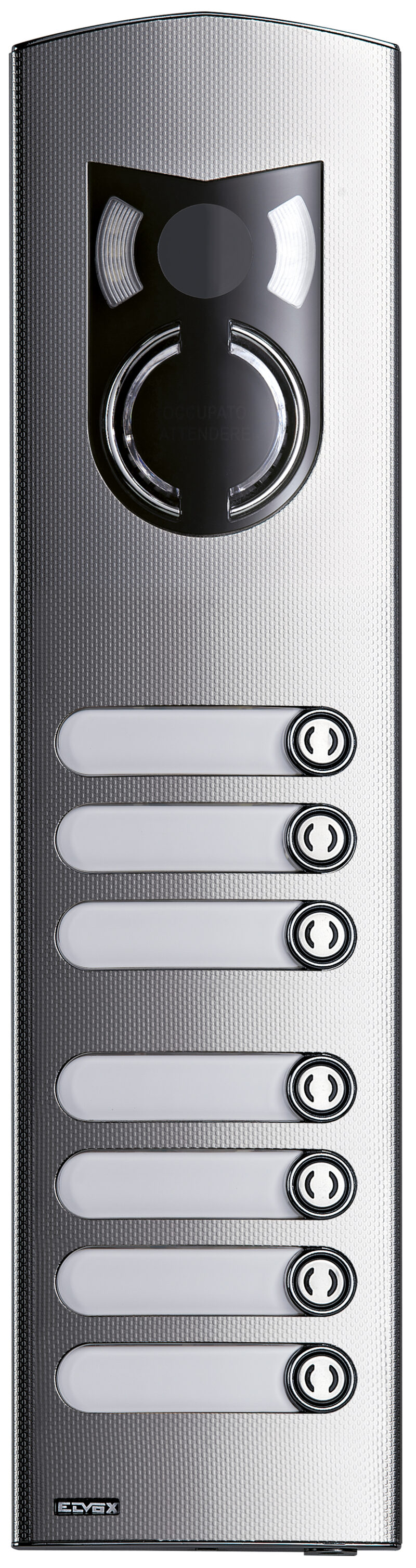 3M a/v steel cover plate with 7 buttons