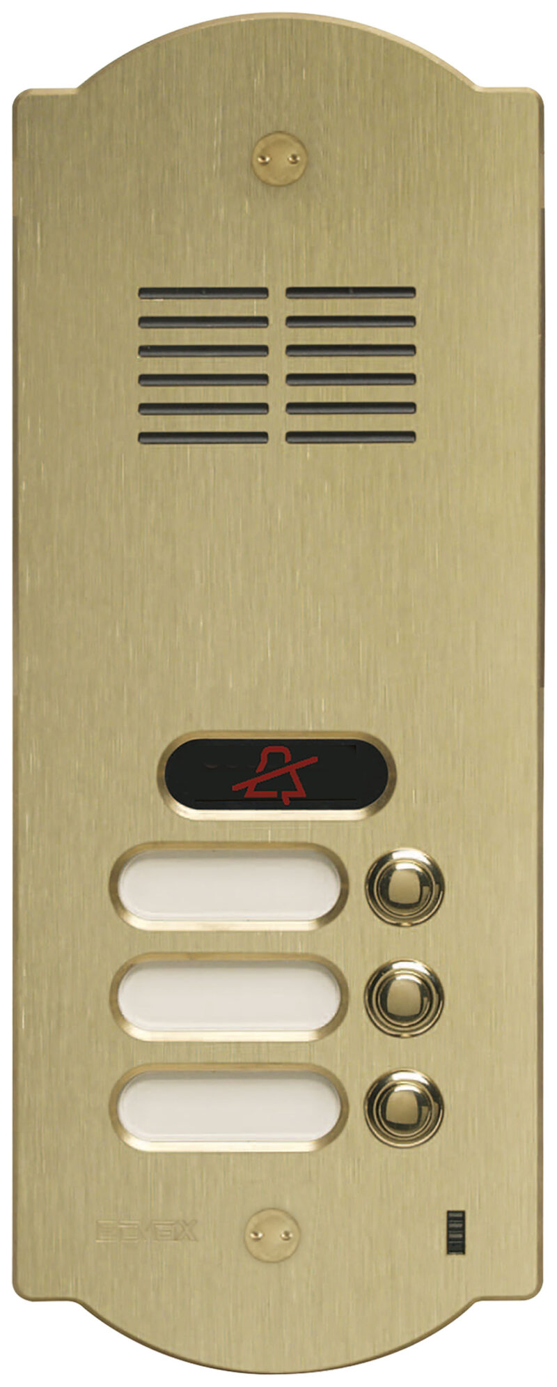Patavium audio ent. panel with 3 buttons