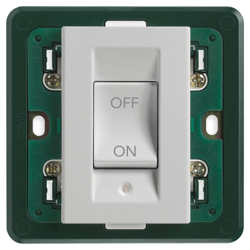 2P 32A 1-way switch Silver
