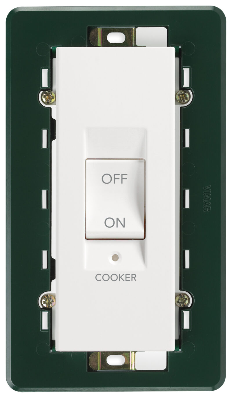 2P 45A 1-way switch COOKER 5M white