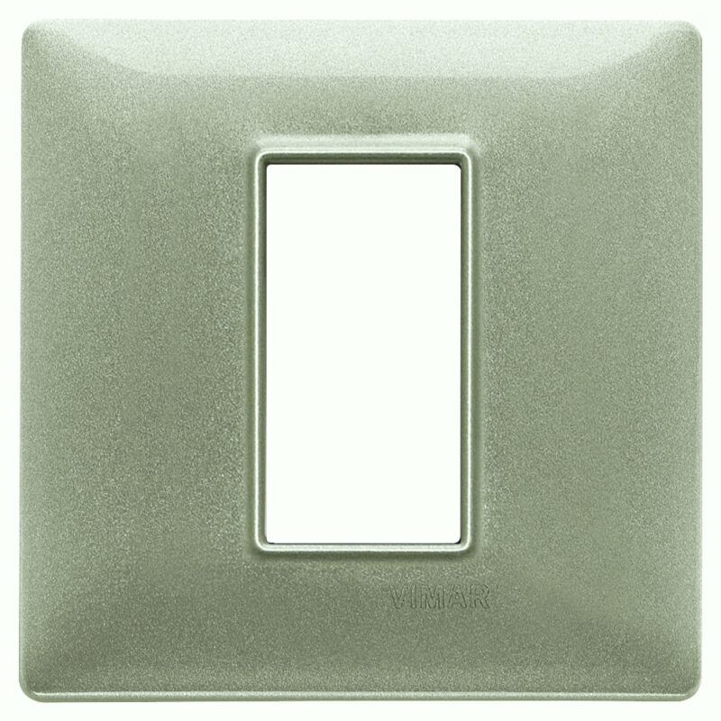 Plate 1M metal metallized green