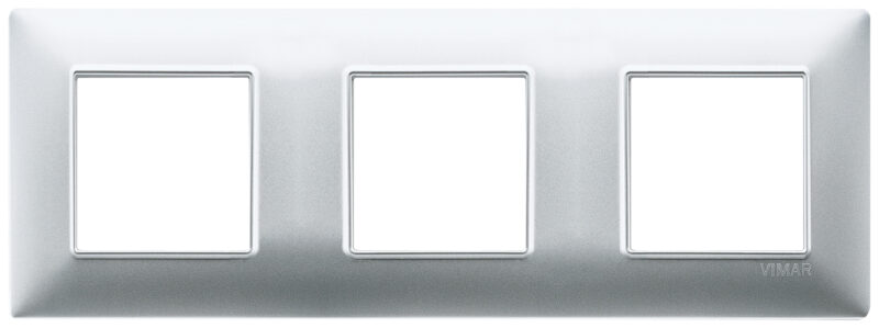 Plate 6M (2+2+2) 71mm techn. matt silver