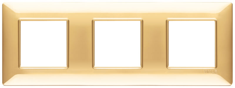 Plate 6M (2+2+2) 71mm techn.polish-gold