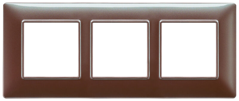 Plate 6M(2+2+2) 57mm techn.iridesc.brown
