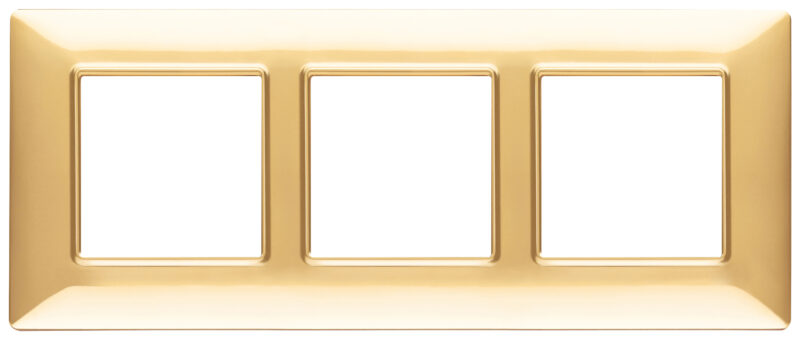 Plate 6M (2+2+2) 57mm techn.polish-gold