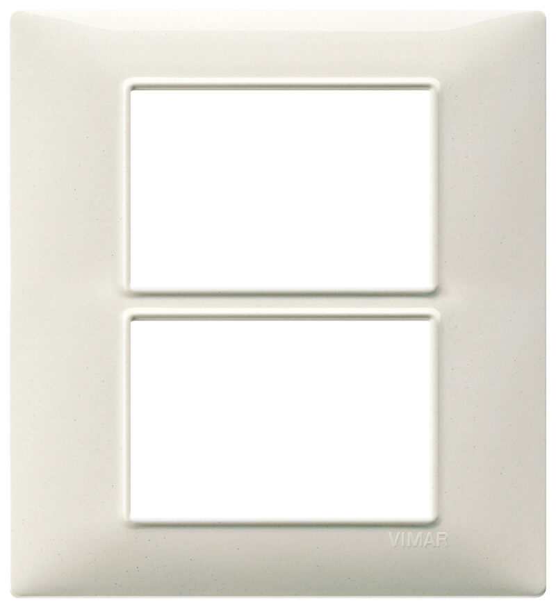Plate 6(3+3)M techn. granite white