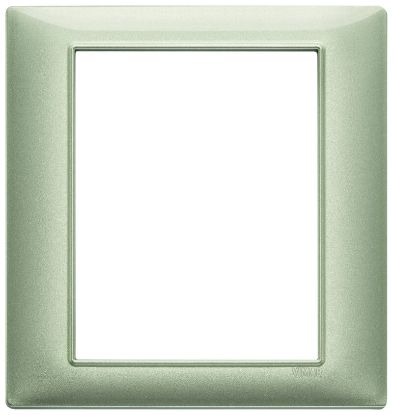 Plate 8M techn. metallized green