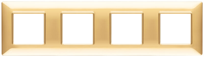 Plate 8M (2+2+2+2) 71mm polished gold