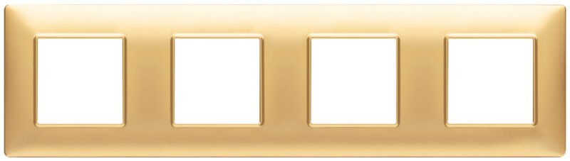Plate 8M (2+2+2+2) 71mm matt gold