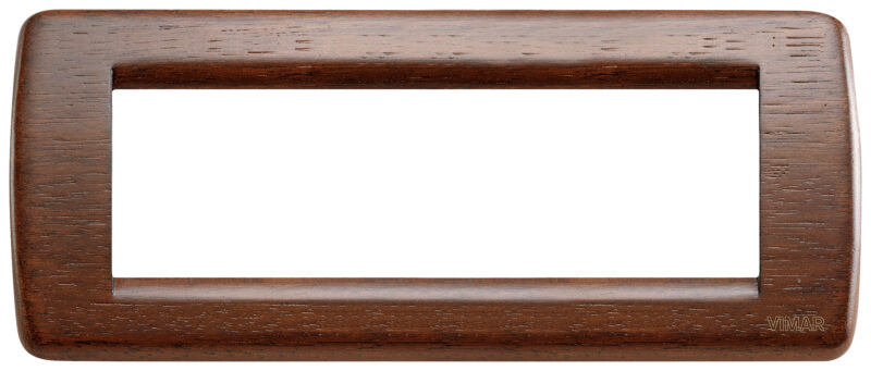 Rondò plate 6M wood walnut
