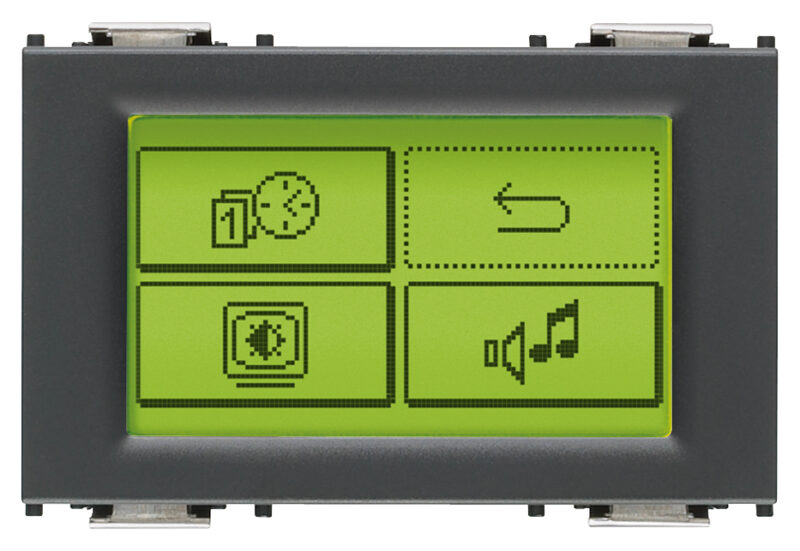 Monochrome touch screen KNX 3M grey
