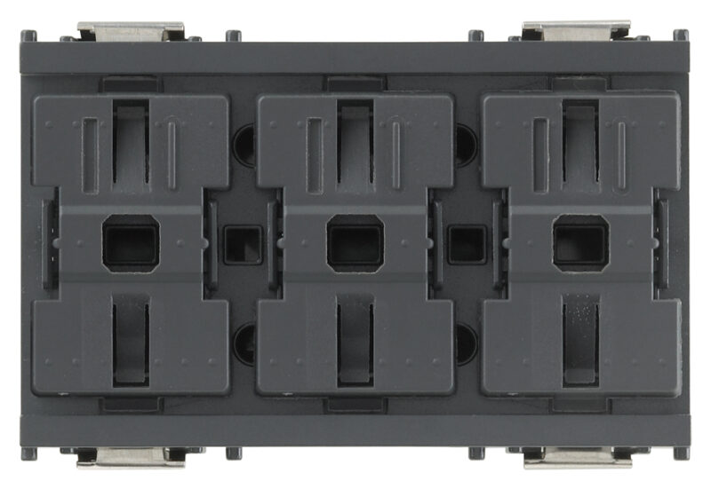 Three push buttons grey