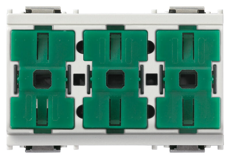 Three rocker push buttons+relay white