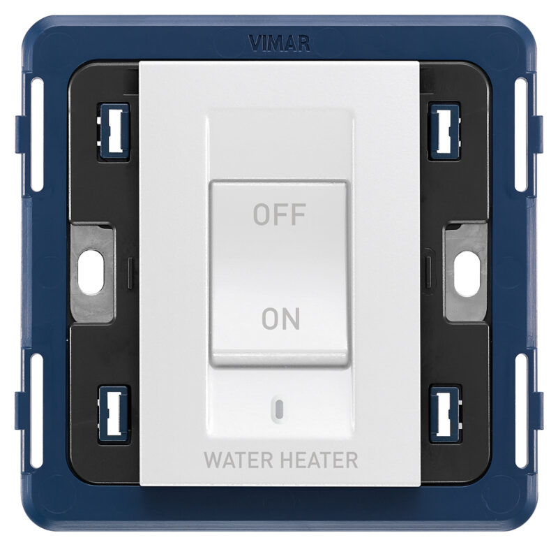 2P 32A 1-way switch WATER/HEATER white