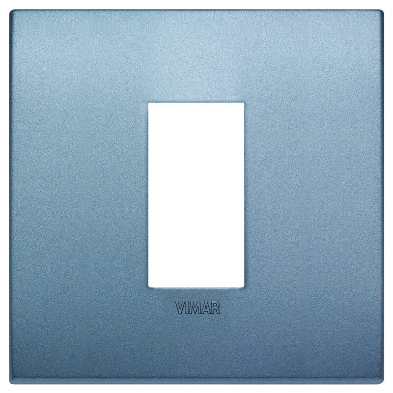 Classic plate 1M technopolymer matt blue