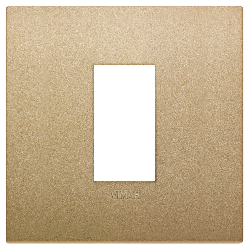 Classic plate 1M technopolymer matt gold