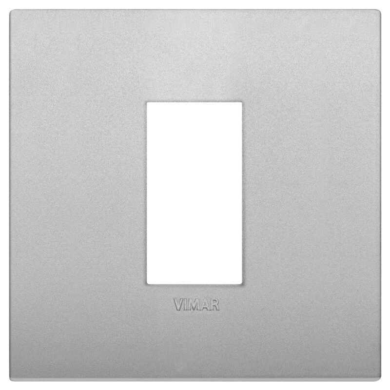 Classic plate 1M techno matt silver