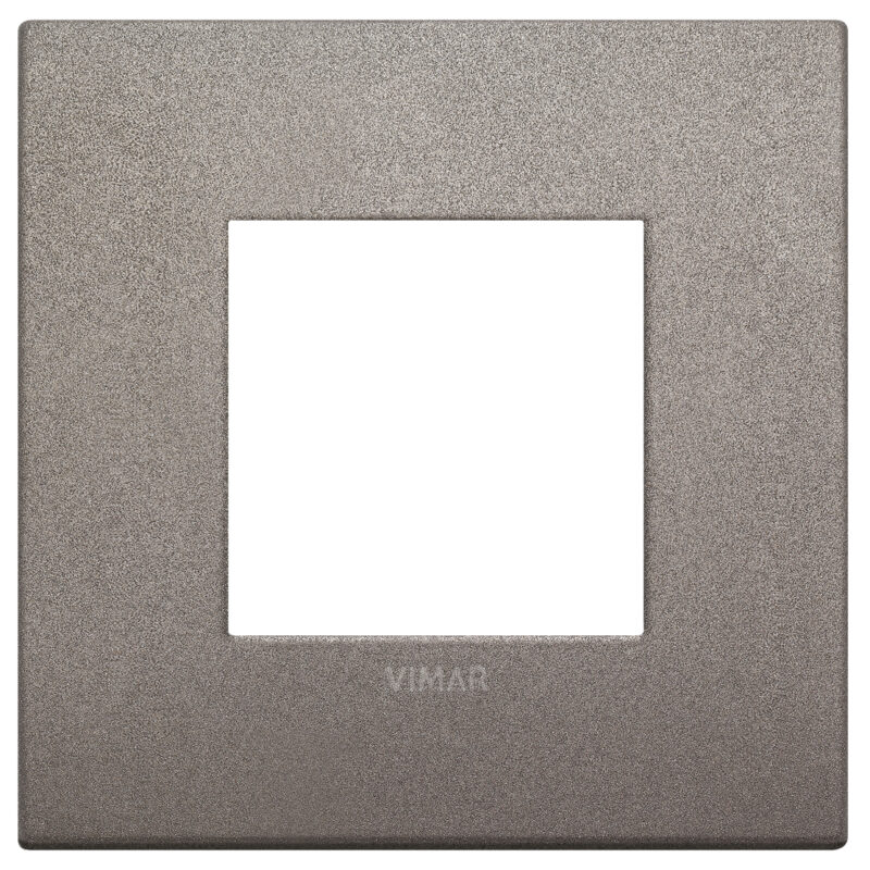 Classic plate 2M metal matt titanium