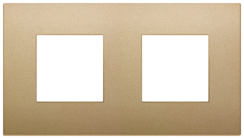 Plate 4M(2+2x71) technopolymer matt gold