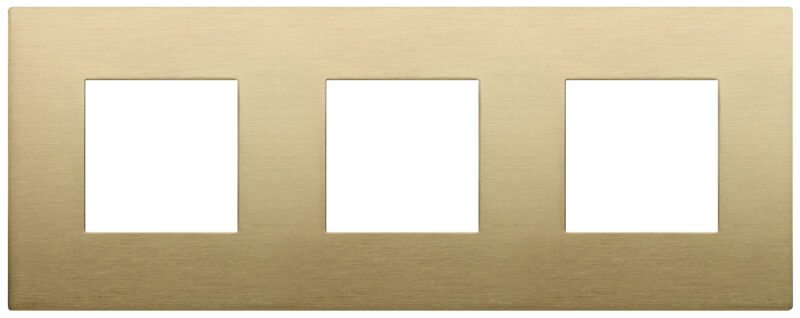 Plate 6M(2+2+2x71) metal brushed brass
