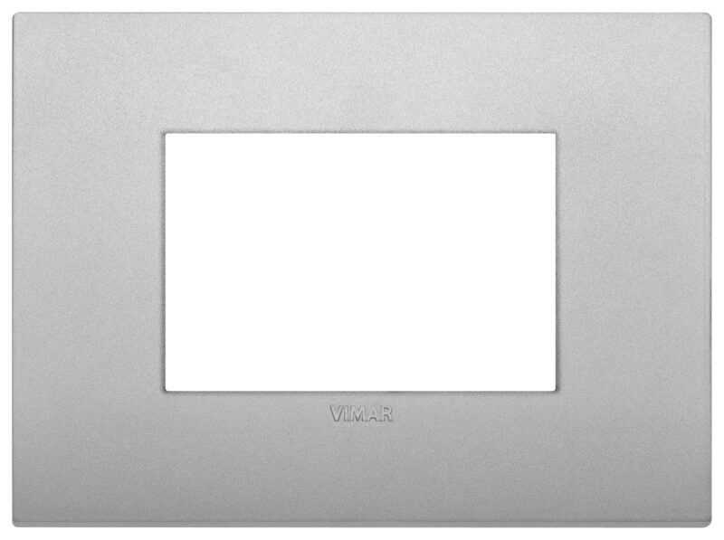 Classic plate 3M techno matt silver