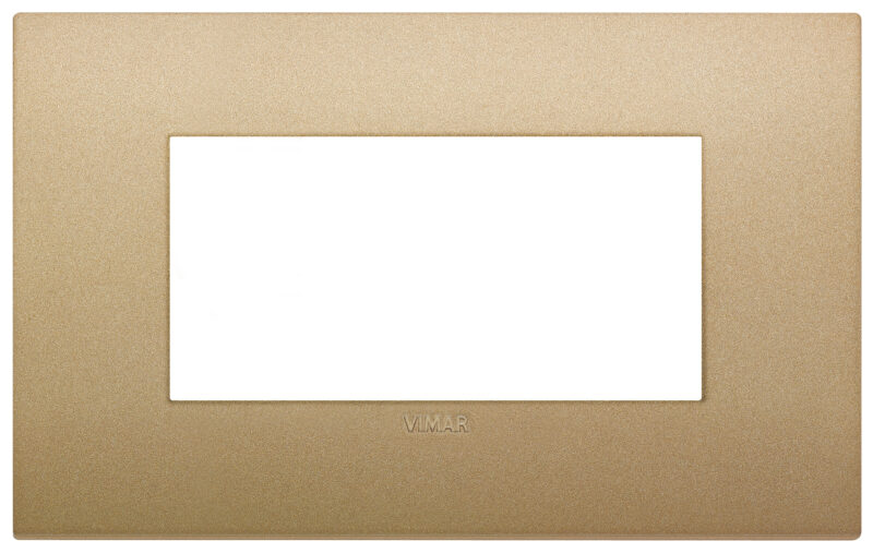 Classic plate 4M technopolymer matt gold